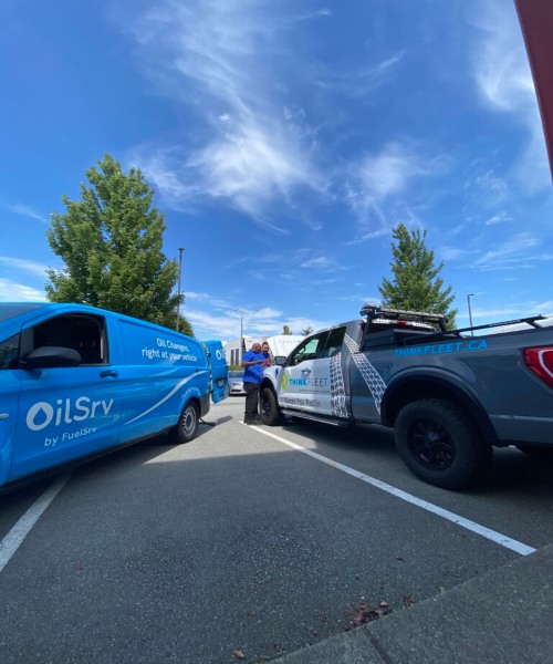 The oilsrv vehicles in street